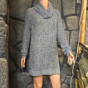Mossimo Sequins Kintted Grey Sweater Dress